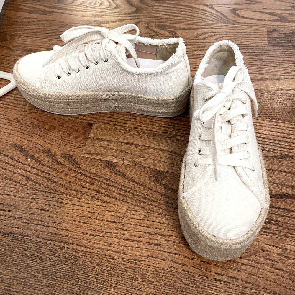 Schutz platform espadrille sneaker, only worn twice